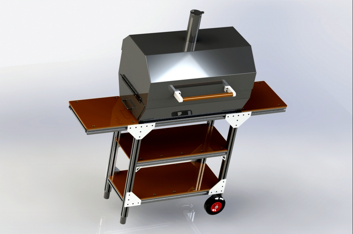 模型下载：木炭烧烤架