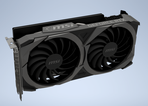 VIP模型：微星显卡 MSI RTX 3070 Ventus 2x