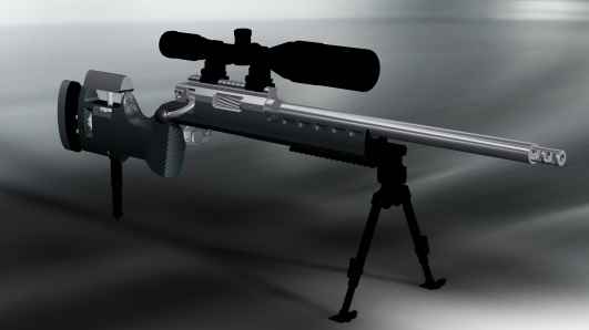奥运场上的气步枪模型anschutz
