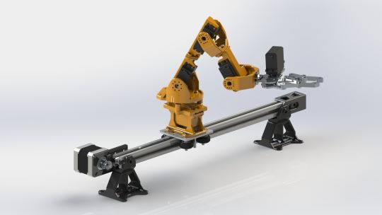 SolidWorks模型分享: 五轴机械臂