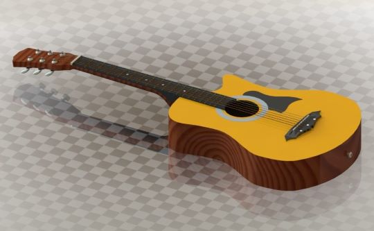 模型下载: 吉他 The guitar