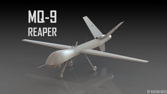 模型下载: MQ-9捕食者无人侦察机