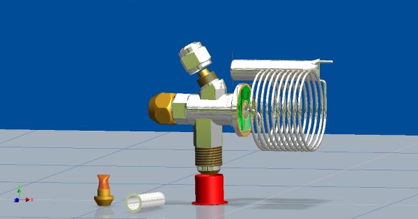 模型下载：制冷系统中的膨胀阀