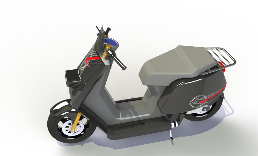 模型下载: 踏板摩托车