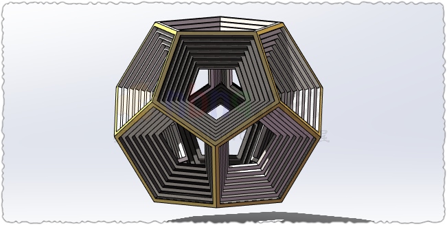 Solidworks装配一个正12面体的结构