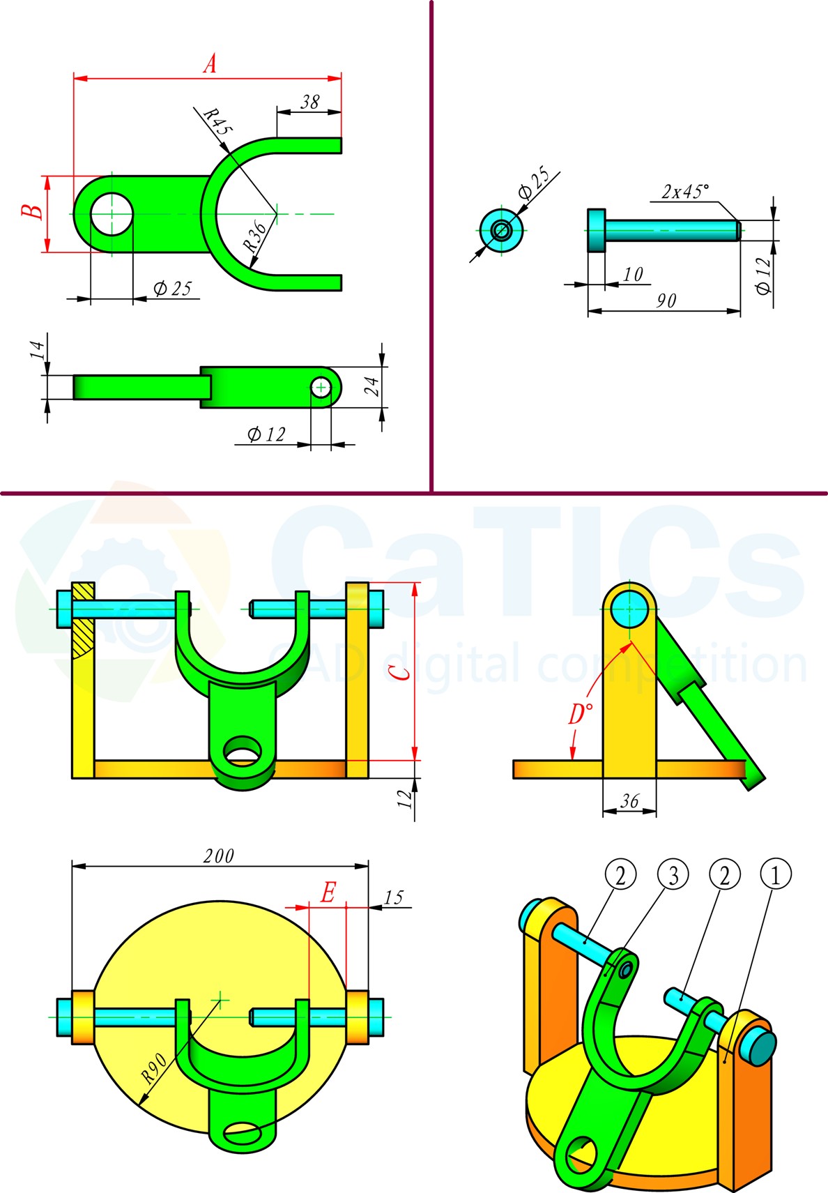 Solidworks装配练习题3